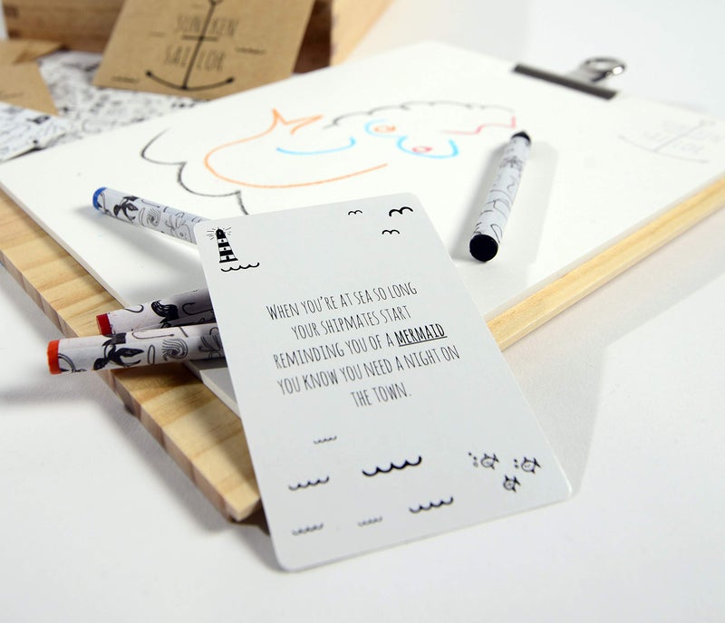 Buffalo Games - Sunken Sailor The Adult Party Game of Drawing and Deceit - Image 3